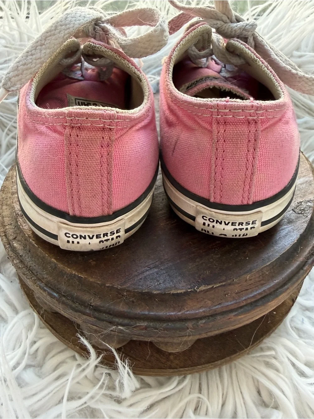 Kids Pink Converse Canvas Sneakers - Casual Lace-Up Shoes